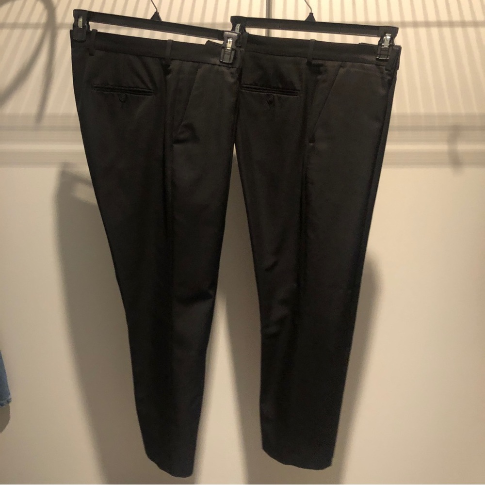 Two (2) pairs of Perry Ellis Men’s Portfolio modern fit dress pants size 33 x 30